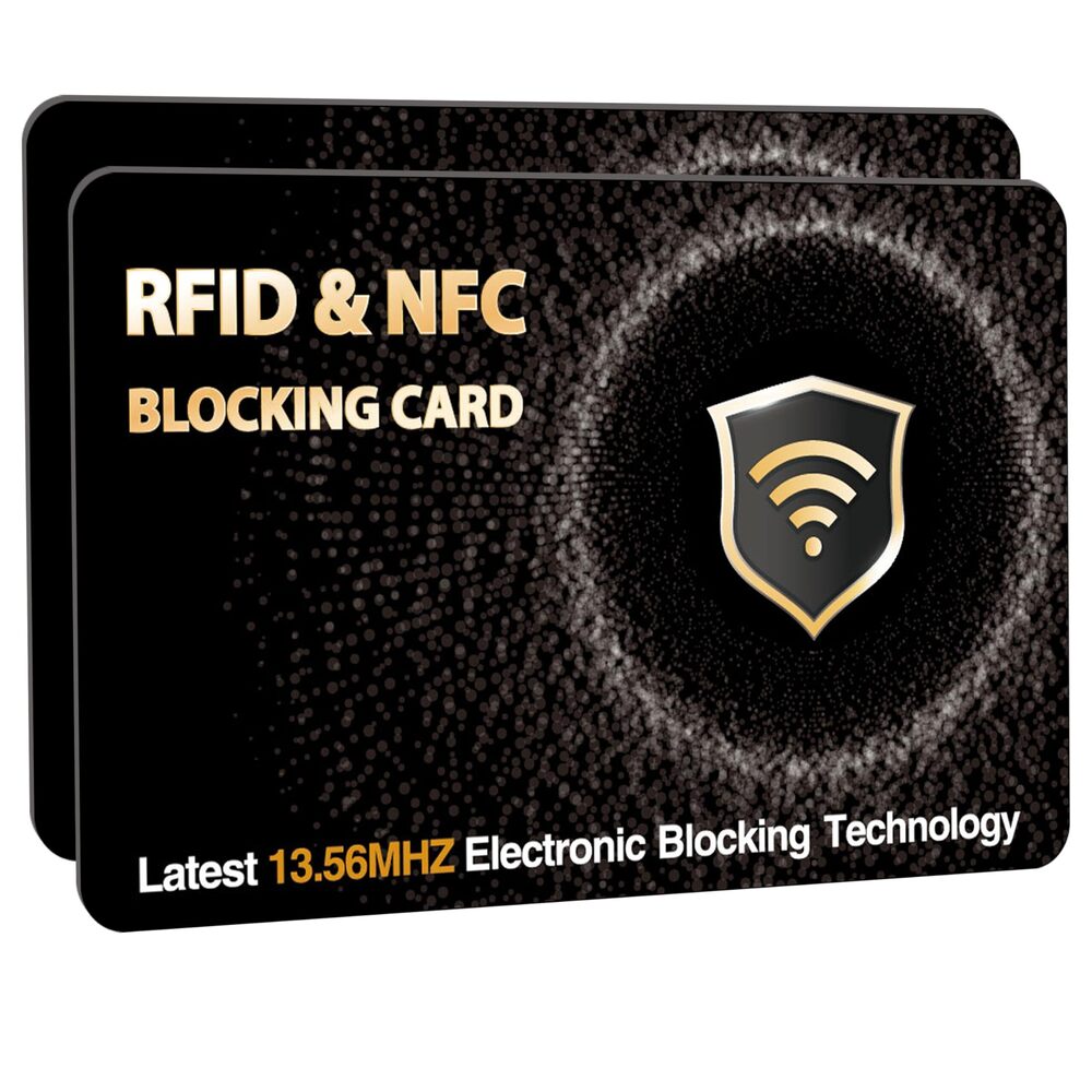 9746 2 PK RFID Blocking Cards Protect Your Entire Wallet, Purse, and Cards